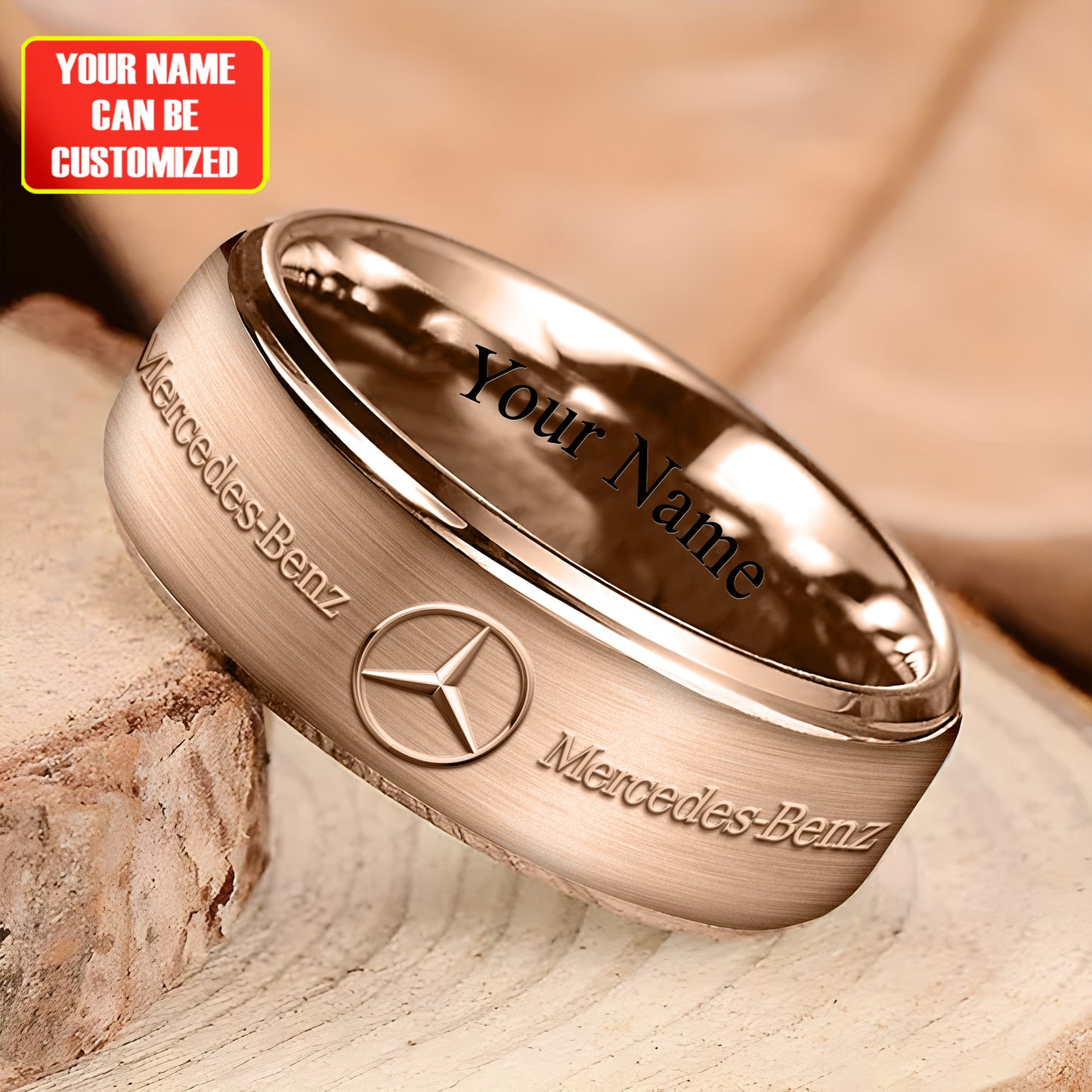 Personalized Merc Luxury Alloy Ring