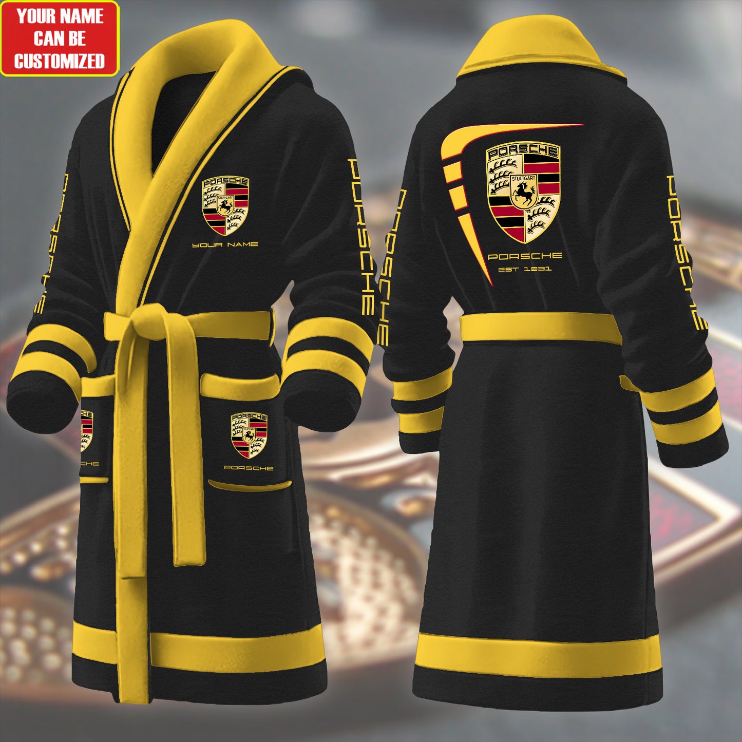 Personalized Pors 1931 Fleece Bathrobe P151003