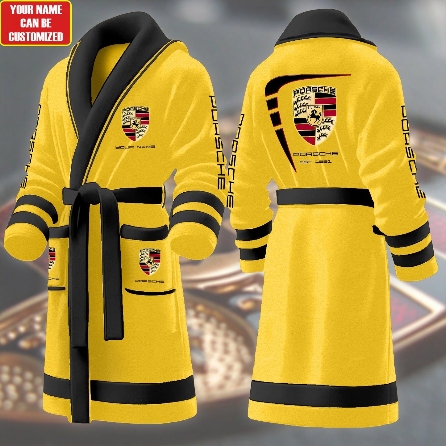 Personalized Pors 1931 Fleece Bathrobe P151003