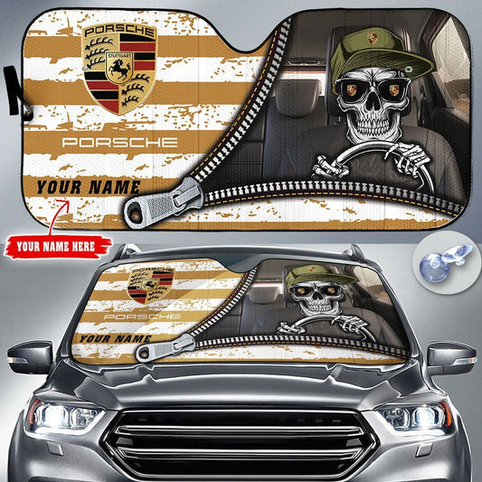 Personalized Pors Funny Car Sunshade