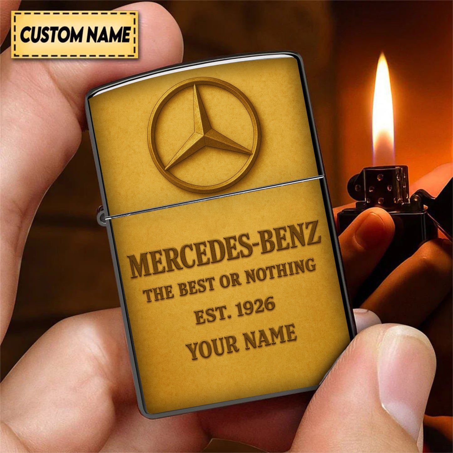 Personalized Merc Vintage 3D Zippo Lighter