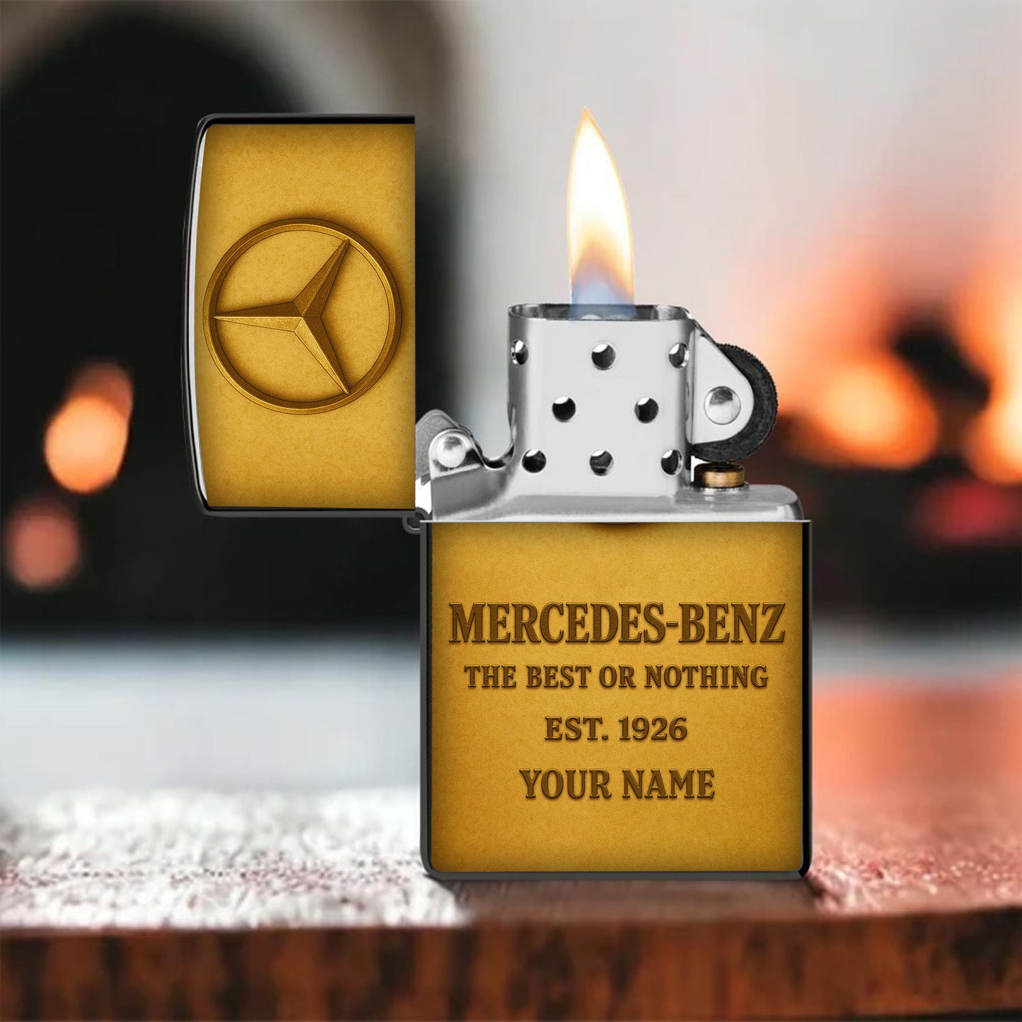 Personalized Merc Vintage 3D Zippo Lighter