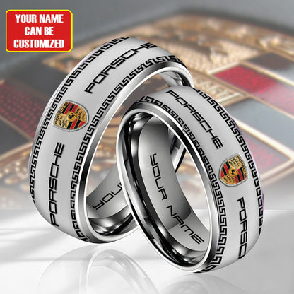 Personalized Pors Luxury Pattern Alloy Ring