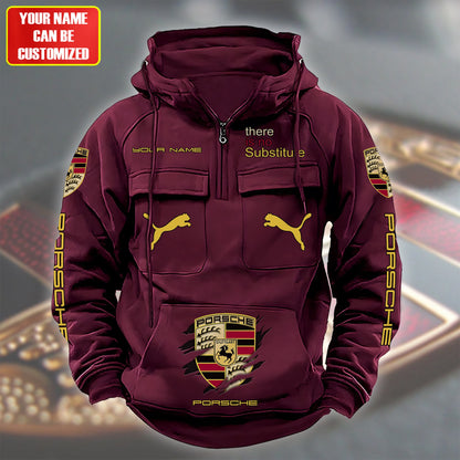 Personalized Pors Tear Retro Cotton Hoodie