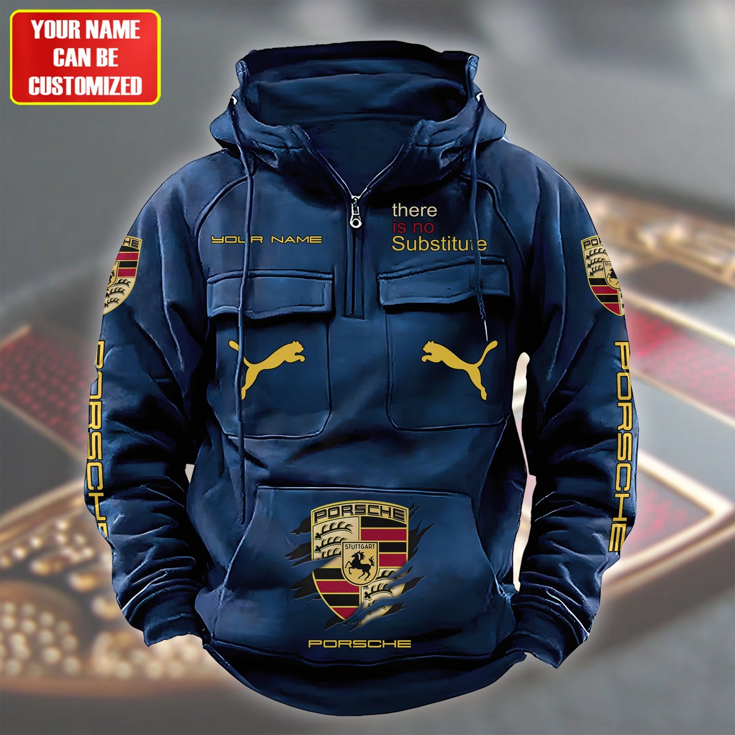 Personalized Pors Tear Retro Cotton Hoodie