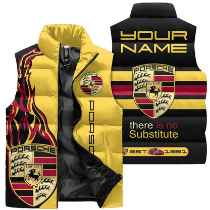 Personalized Pors Sleeveless Windproof Puffer Jacket 3D