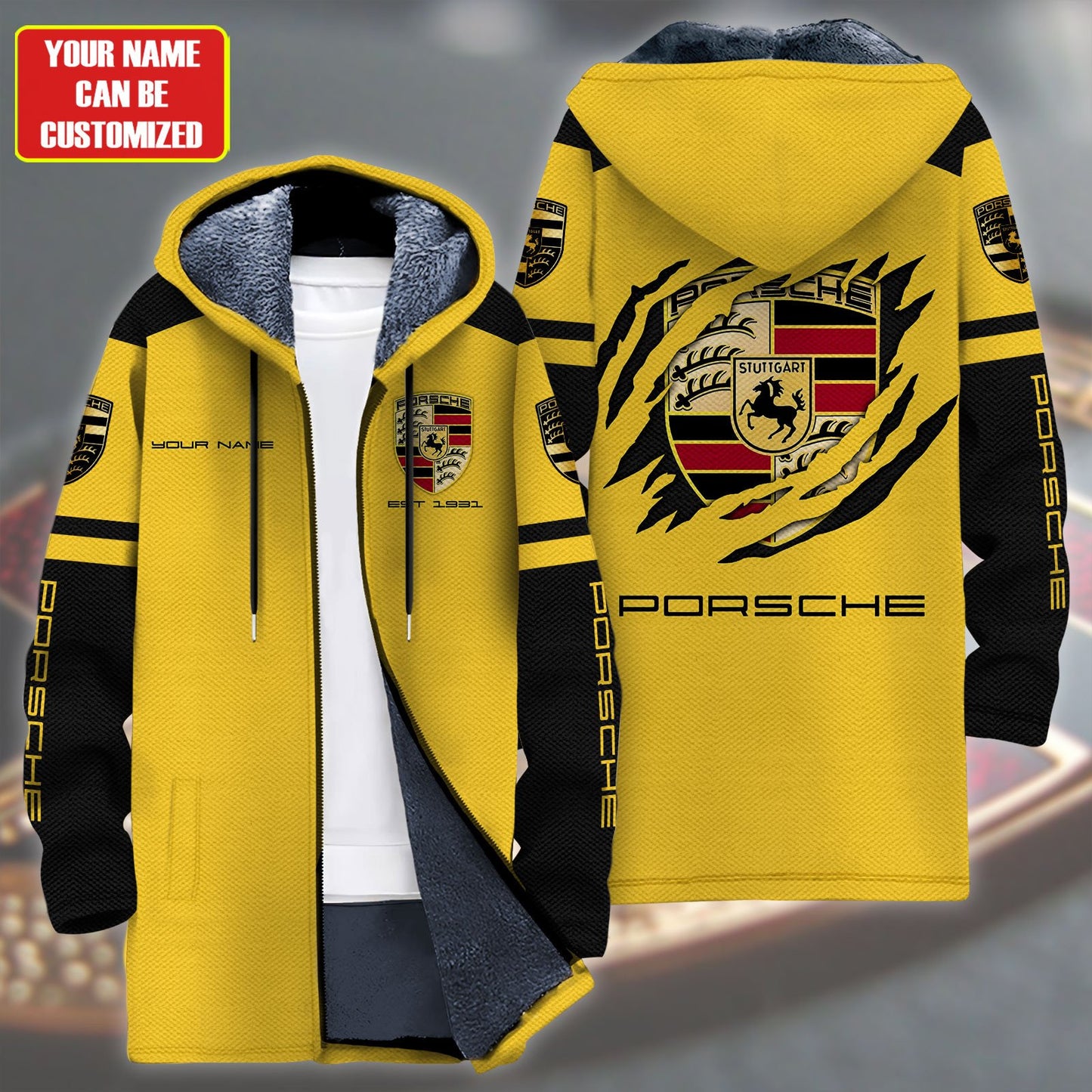 Personalized Pors Fleece Wind Jacket Q171004