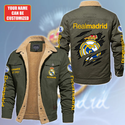 Personalized Real Fleece Thermal Cotton Jacket