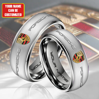 Personalized Pors Luxury Pattern Alloy Ring