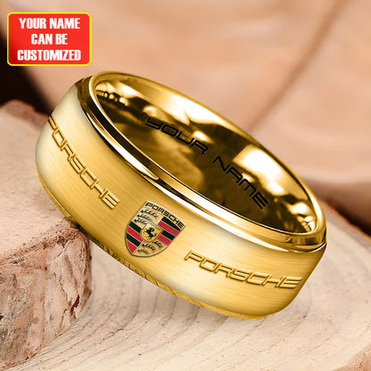 Personalized Pors Luxury Pattern Alloy Ring