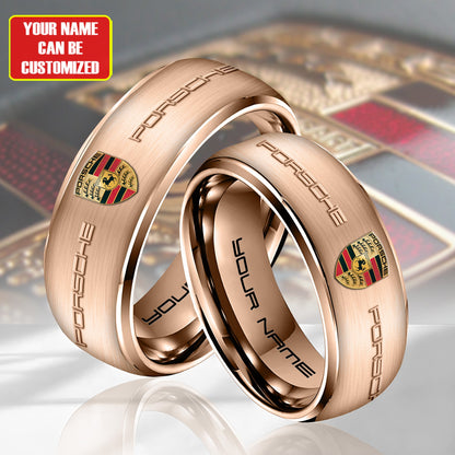 Personalized Pors Luxury Pattern Alloy Ring