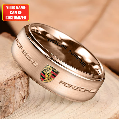 Personalized Pors Luxury Pattern Alloy Ring
