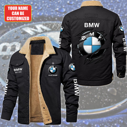 Personalized BW Fleece Thermal Cotton Jacket