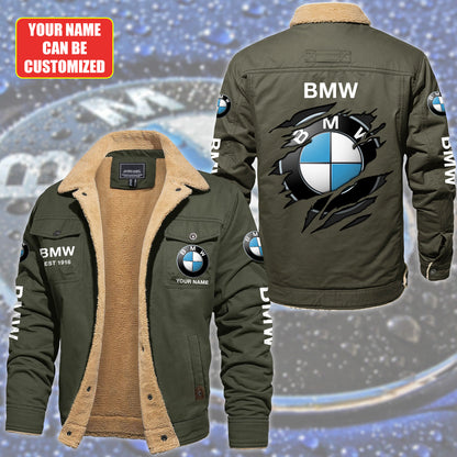 Personalized BW Fleece Thermal Cotton Jacket