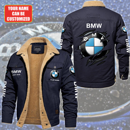 Personalized BW Fleece Thermal Cotton Jacket