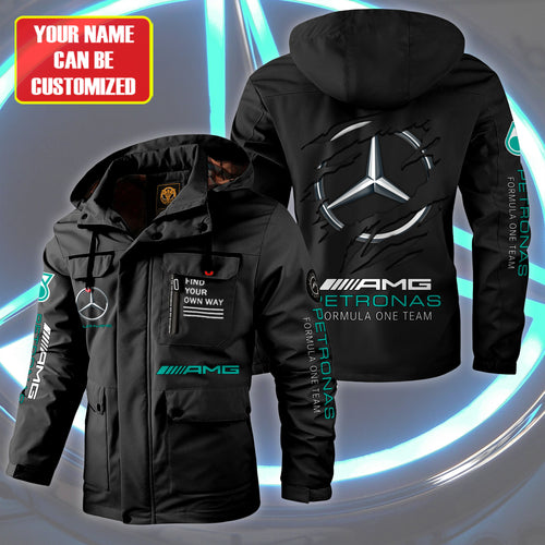 Personalized Merc AMG Petronas Windbreaker Hooded Jacket Q181002
