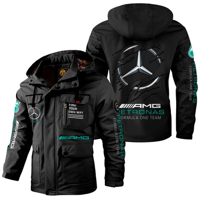 Personalized Merc AMG Petronas Windbreaker Hooded Jacket Q181002