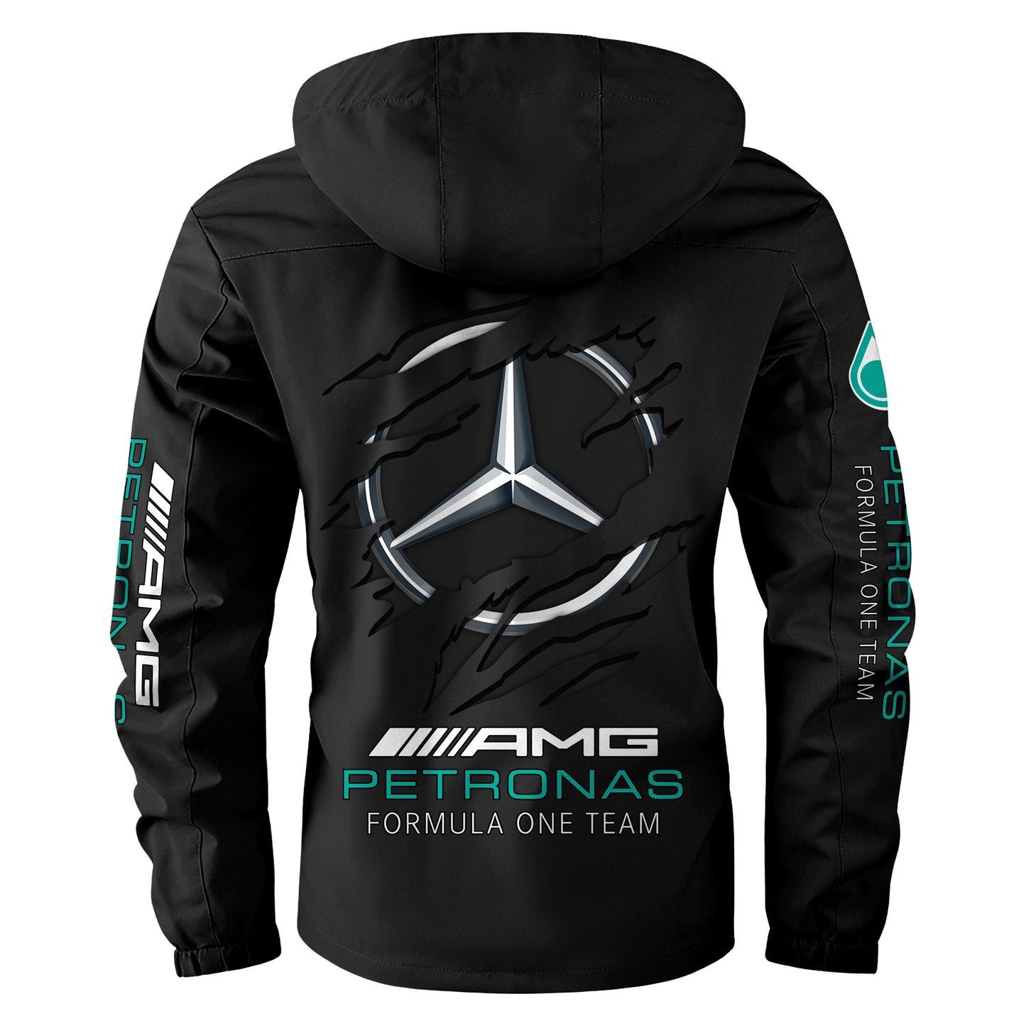 Personalized Merc AMG Petronas Windbreaker Hooded Jacket Q181002