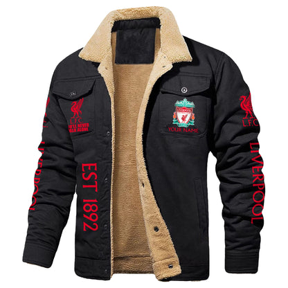 Personalized LVP Fleece Thermal Cotton Jacket Q201008