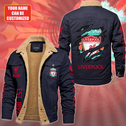 Personalized LVP Fleece Thermal Cotton Jacket Q201008