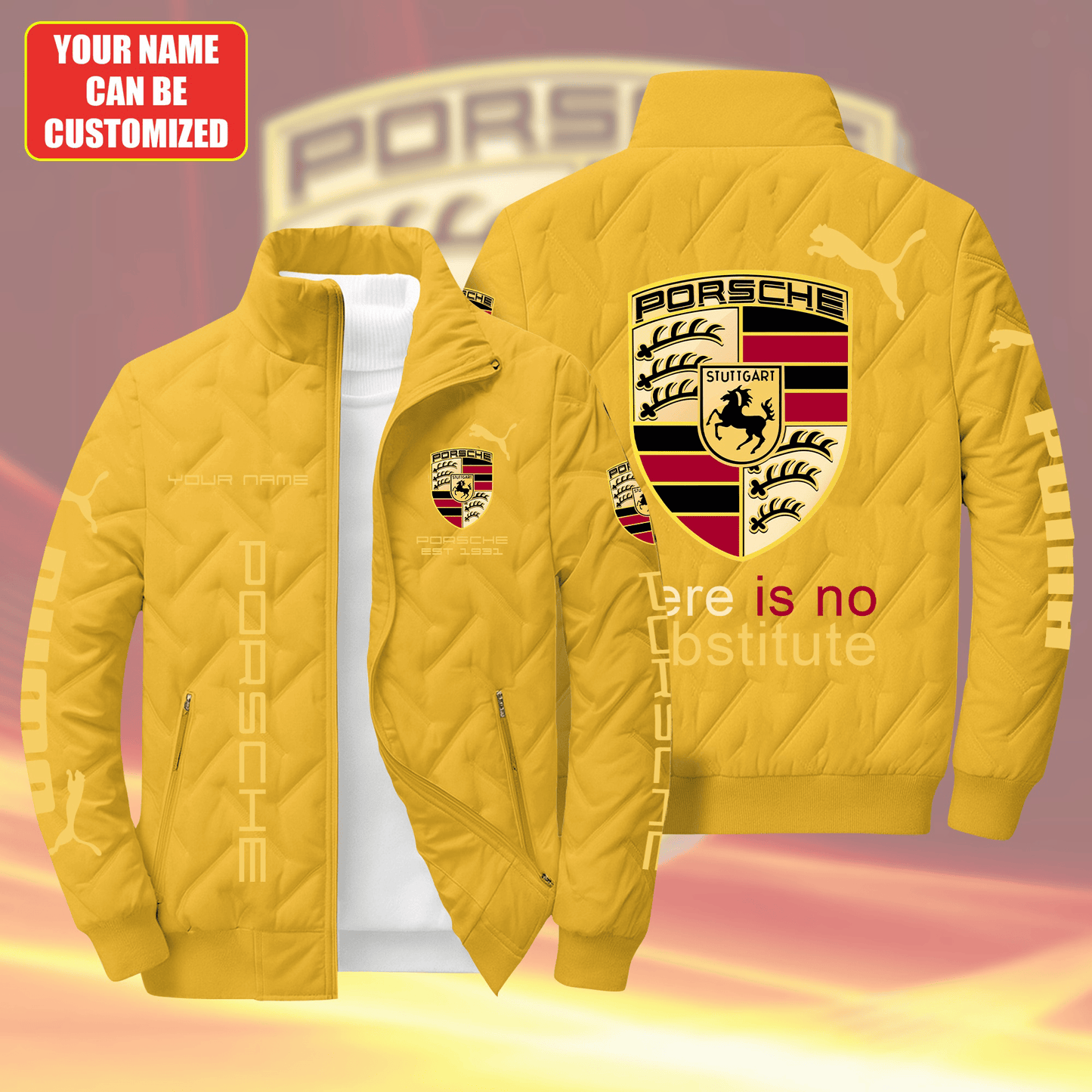 Personalized Pors EST 1931 Puffer Jacket