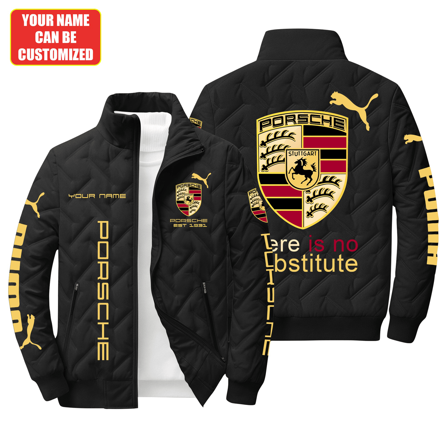Personalized Pors EST 1931 Puffer Jacket
