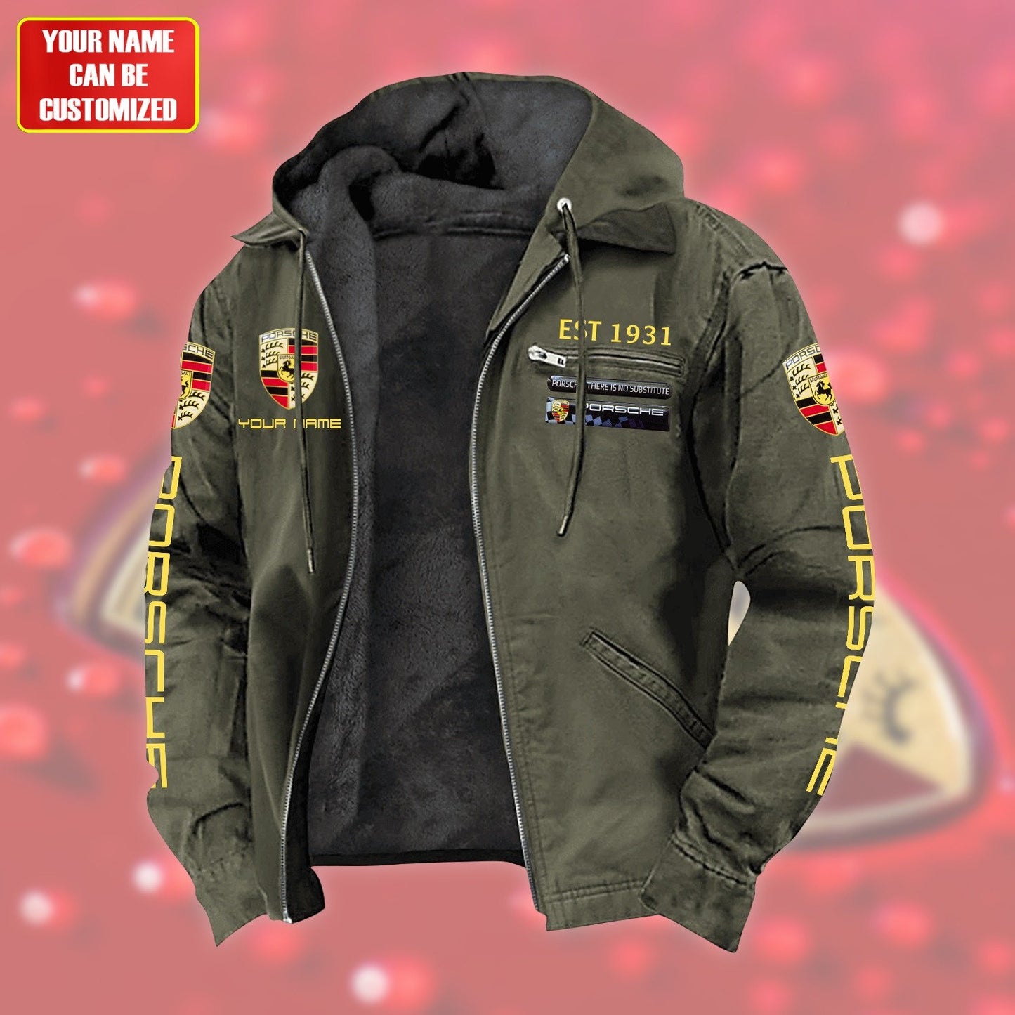 Personalized Pors Est 1931 Fur lining Paddle Jacket