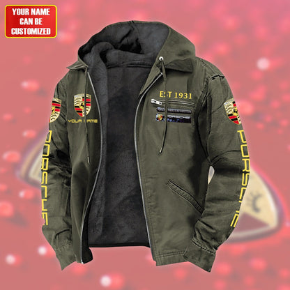 Personalized Pors Est 1931 Fur lining Paddle Jacket