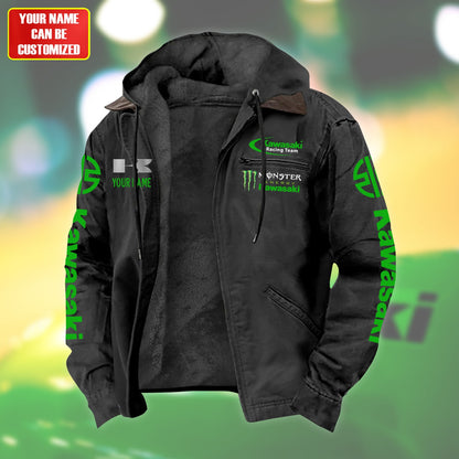 Personalized KW Fur lining Paddle Jacket