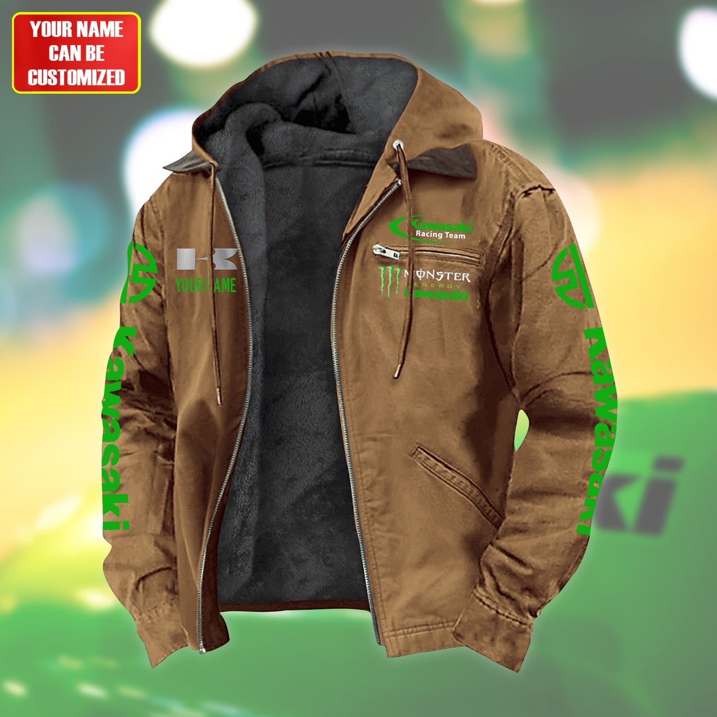 Personalized KW Fur lining Paddle Jacket