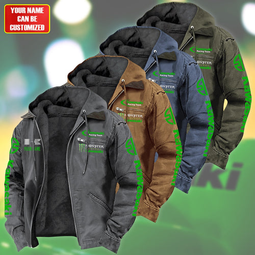 Personalized KW Fur lining Paddle Jacket