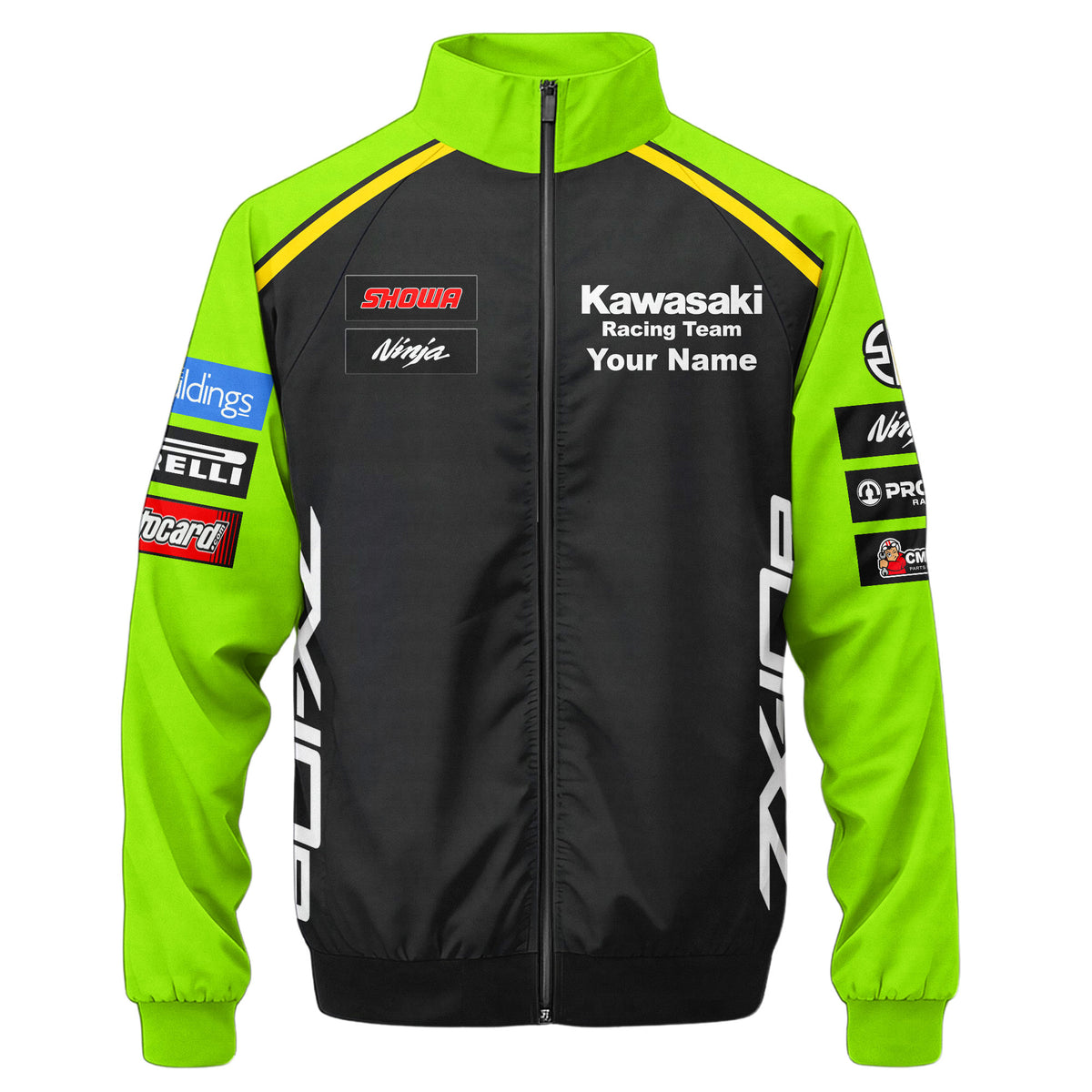 Personalized KW SBK Team Zipper Stand Collar Jacket
