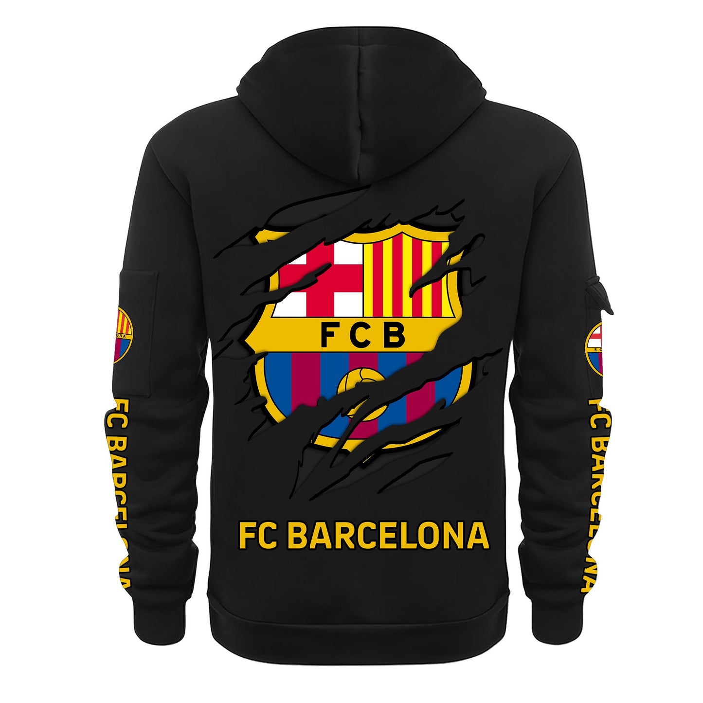 Personalized Barca FC Zip-Hoodie Cotton Jacket