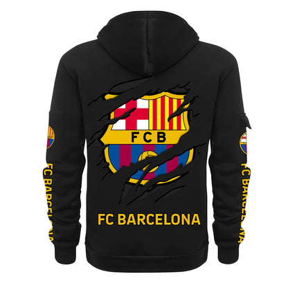Personalized Barca FC Zip-Hoodie Cotton Jacket