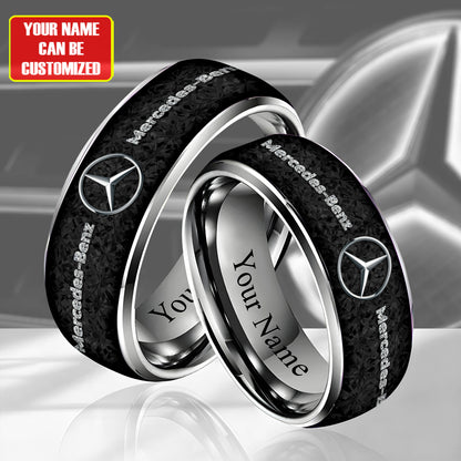 Personalized Merc Gem Luxury Alloy Ring
