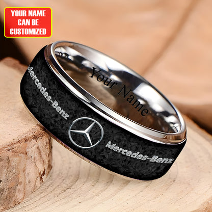Personalized Merc Gem Luxury Alloy Ring