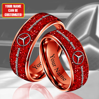 Personalized Merc Gem Luxury Alloy Ring