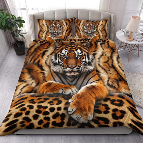 Cool Tiger Pattern All Over Printed Bedding Set Q241004