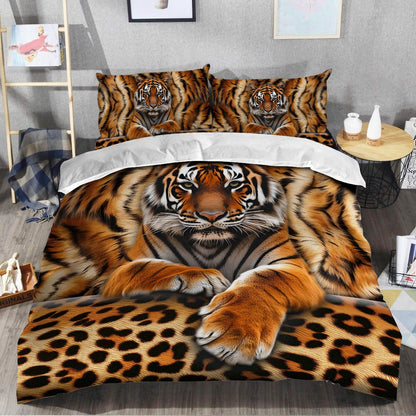 Cool Tiger Pattern All Over Printed Bedding Set Q241004