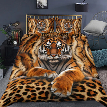 Cool Tiger Pattern All Over Printed Bedding Set Q241004