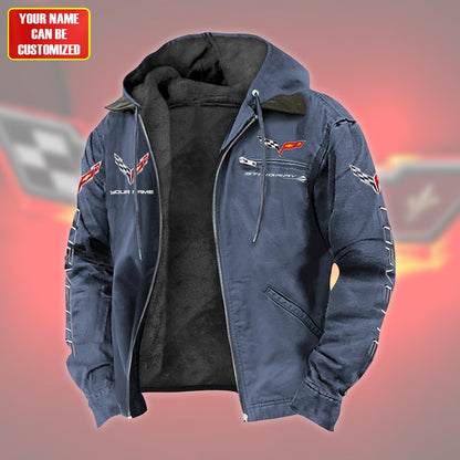 Personalized Corvette Fur lining Paddle Jacket