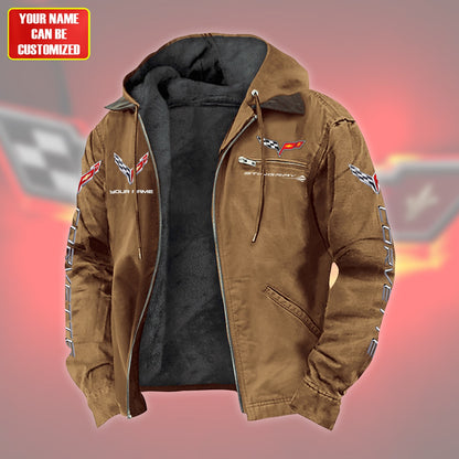 Personalized Corvette Fur lining Paddle Jacket