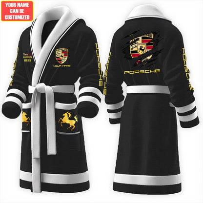 Personalized Pors Fleece Bathrobe Q231005