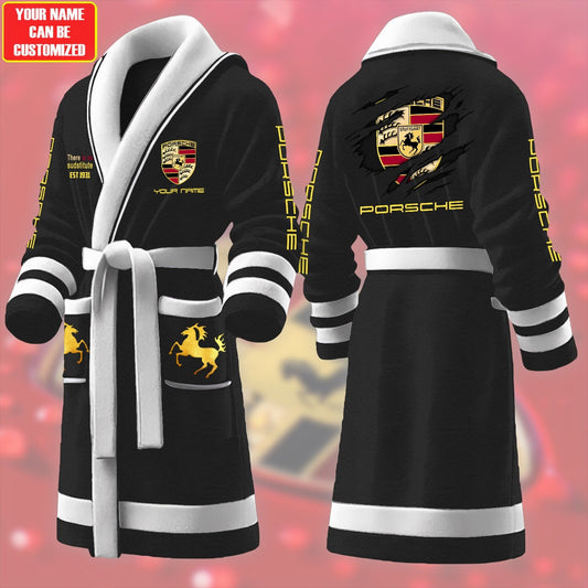 Personalized Pors Fleece Bathrobe Q231005
