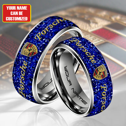 Personalized Pors Gem Luxury Alloy Ring