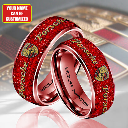 Personalized Pors Gem Luxury Alloy Ring