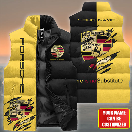 Personalized Pors Sleeveless Windproof Puffer Jacket 3D