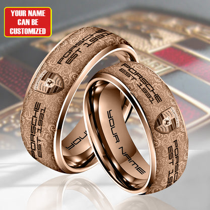 Personalized Pors EST 1931 Luxury Alloy Ring