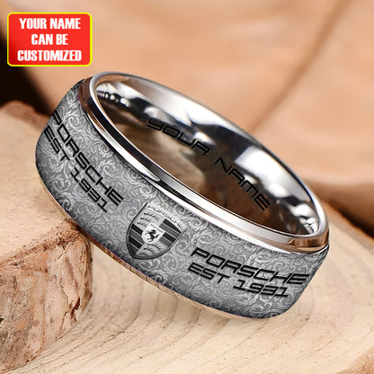 Personalized Pors EST 1931 Luxury Alloy Ring