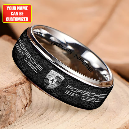 Personalized Pors EST 1931 Luxury Alloy Ring